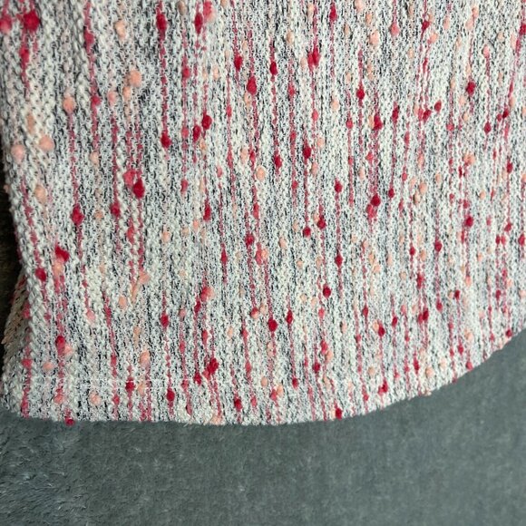 Lucky Brand Women Colorful Classic Coquette Girly Pink Soft Tweed Tank Top S - Picture 4 of 9